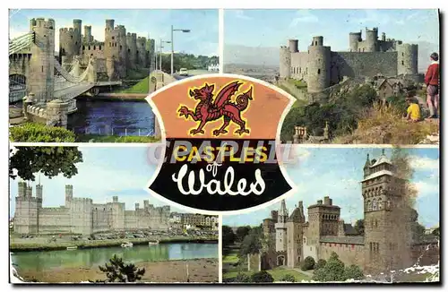 Cartes postales moderne Castles of Wales Dragon