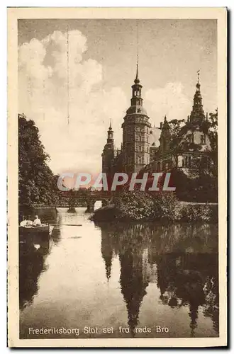 Cartes postales Frederiksborg Slot set fra rede Bro