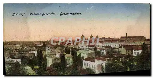 Cartes postales Bucuresti Vederea Generala Gesamtansicht