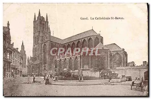 Cartes postales Gand La Cathedrale St Bavon