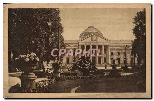 Cartes postales Wiesbaden Kurhaus mit Blumengarten