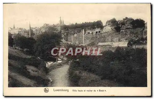 Cartes postales Luxembourg Ville Haute Et Rocher Du Bock