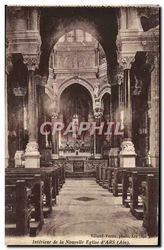 Cartes postales Ars Interieur de la Nouvelle Eglise d&#39Ars