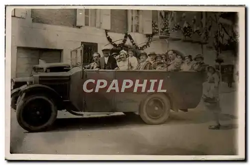 CARTE PHOTO Automobile Autobus