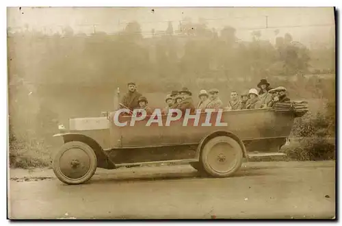 CARTE PHOTO Automobile Autobus