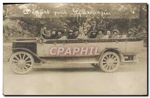 CARTE PHOTO Automobile Autobus Gavarnie