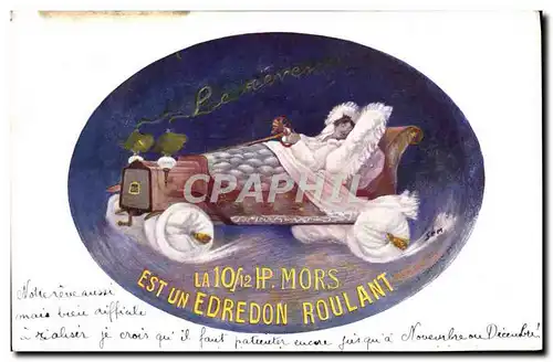 Cartes postales Automobile La 10 12 H Mors est un edredon roulant