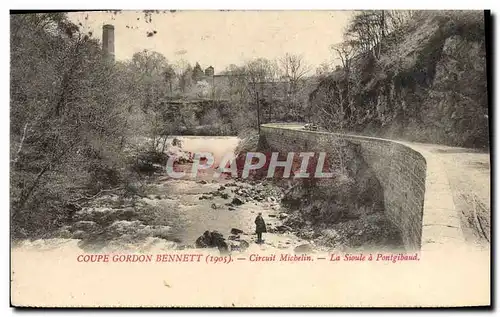 Cartes postales Automobile Coupe Gordon Bennett 1905 Circuit Michelin La Sioule a Pontgibaud