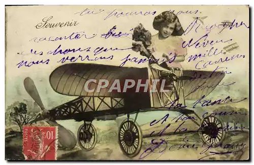 Cartes postales Avion Aviation Enfant