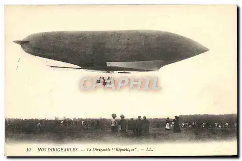 Cartes postales Dirigeable Republique Zeppelin