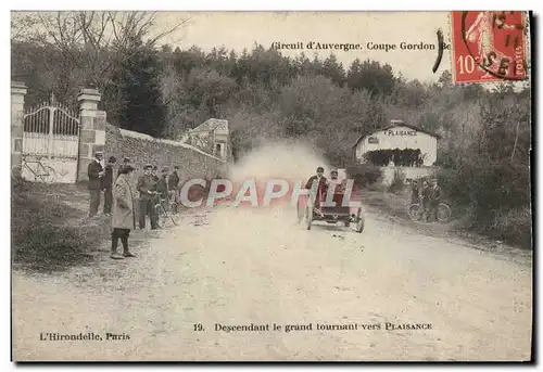 Cartes postales Automobile Circuit d&#39Auvergne Coupe Gordon Bennett 1905 Descendant le grand tournant vers Pla