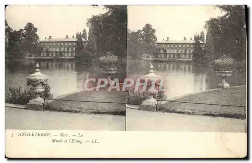 Cartes postales Angleterre Kew Le musee et l&#39etang