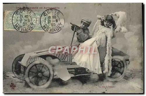 Cartes postales Automobile Enfants