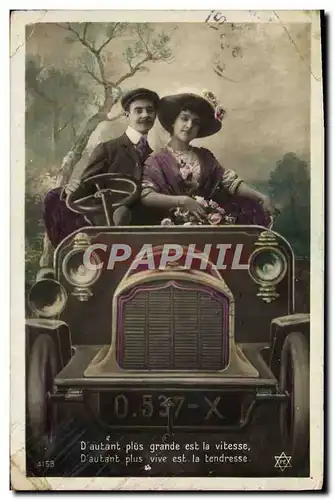 Cartes postales Automobile Femme