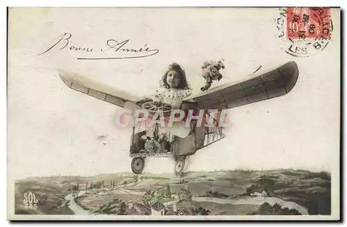 Cartes postales Avion Aviation Enfant