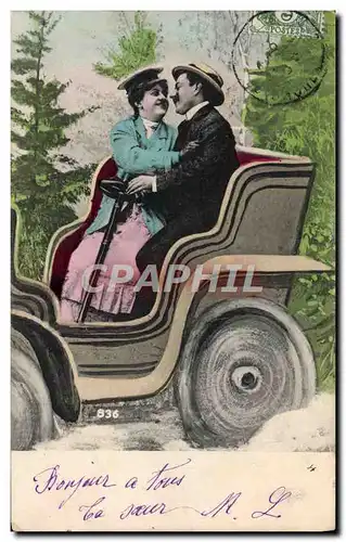 Cartes postales Automobile Femme