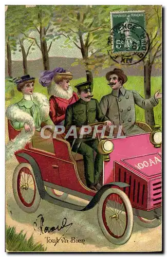 Cartes postales Fantaisie Automobile Tout va bien