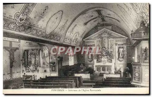 Cartes postales Pontmain Interieur de l&#39Eglise Paroissiale