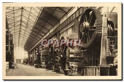 Cartes postales Automobile Groupe de production Peugeot a Sochaux Montbeliard Usines d&#39emboutissage Une trave