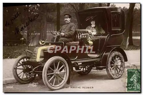 Cartes postales Automobile Me Marthe Regnier