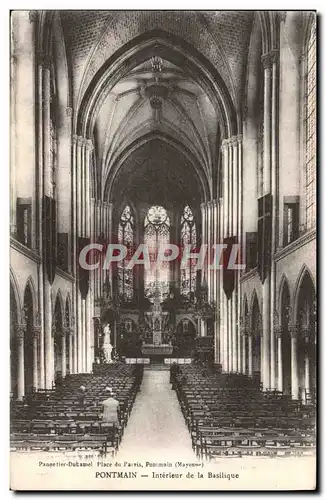 Cartes postales Pontmain Interieur de la Basilique