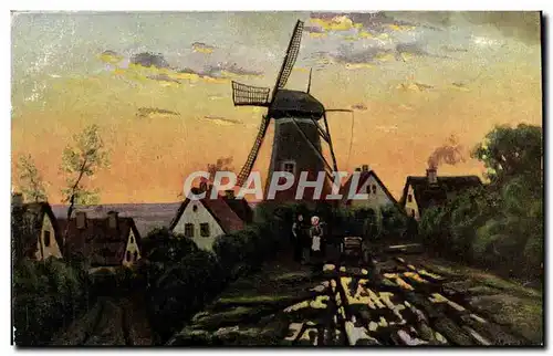 Cartes postales Fantaisie Moulin a vente