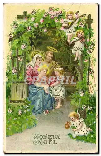 Cartes postales Fantaisie Noel Anges