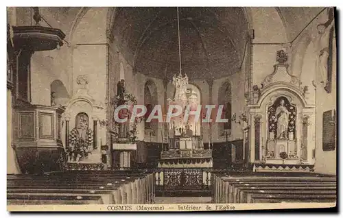 Cartes postales Cosmes Interieur De I&#39Eglise