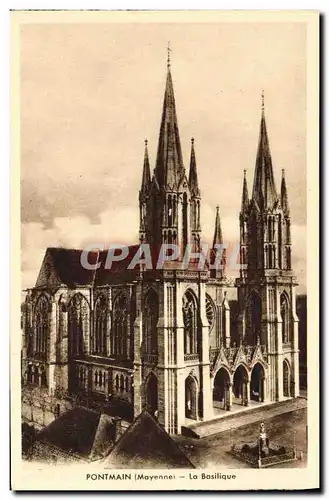 Cartes postales Pontmain La basilique