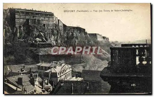 Cartes postales Belfort Vue Des Tours de Saint Christophe