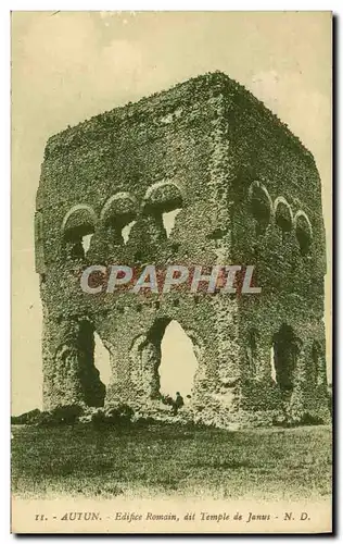 Cartes postales Autun Edifice Romain Dit Temple de Janus