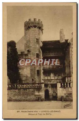 Cartes postales Haute Saone Jolie Luxeuil Bains Maison et Tour du Bailly