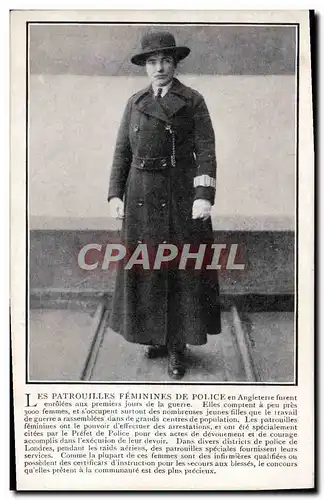 Cartes postales Patrouilles feminines de Police Femme