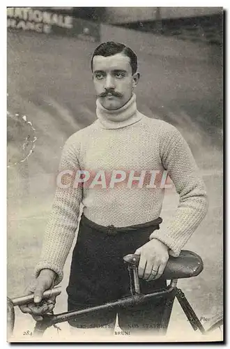 Cartes postales Velo Cycle Cyclisme Nos stayers Bruni