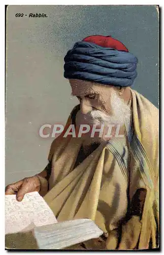 Cartes postales Judaica Juif Rabbin