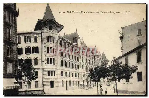 Cartes postales Marseille Caserne des Sapeurs Pompiers