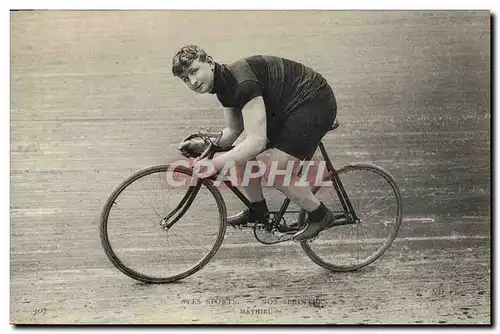 Cartes postales Velo Cycle Cyclisme Nos sprinters Mathieu