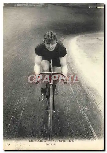 Cartes postales Velo Cycle Cyclisme Nos sprinters Mathieu