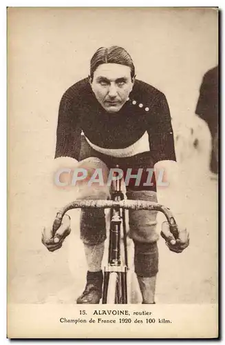 Cartes postales Velo Cycle Cyclisme Alavoine Routier Champion de France 1920 des 100 km