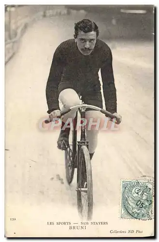 Cartes postales Velo Cycle Cyclisme Nos stayers Bruni