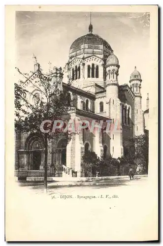 Cartes postales Judaica Juif Dijon La synagogue