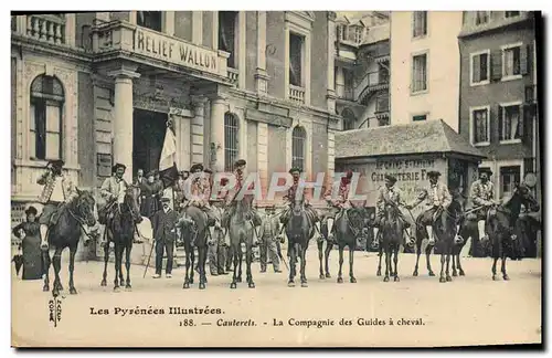 Cartes postales Alpinisme Cauterets La compagnie des guides a cheval TOP