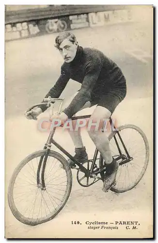 Cartes postales Velo Cycle Cyclisme Parent stayer francais