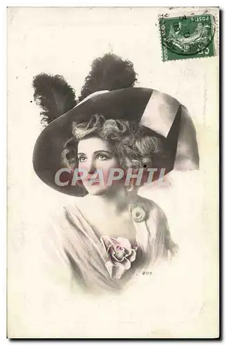 Cartes postales Mode Femme Chapeau