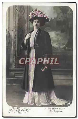 Cartes postales Mode Femme Mme Barelly Theatre Rejane Les reines de la mode