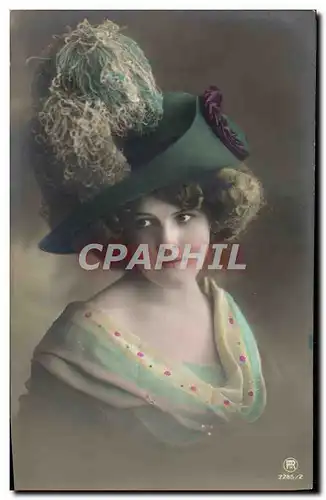 Cartes postales Mode Femme Chapeau