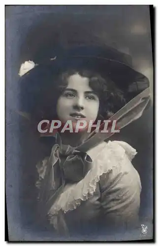 Cartes postales Mode Femme Coiffe Coiffure Chapeau