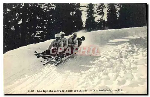 Cartes postales Sports d&#39hiver Ski En Bobsleigh