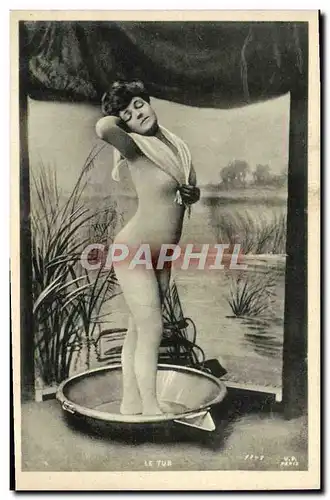 Cartes postales Femme nu erotique Le tub