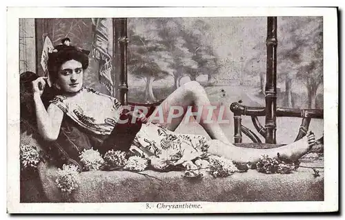 Cartes postales Femme nu erotique Chrysantheme